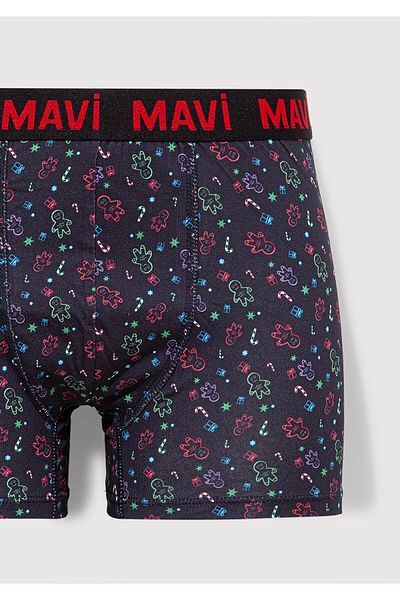 Mavi Πρωτοχρονιάτικο εμπριμέ Navy Blue Boxer 0911772 -70490