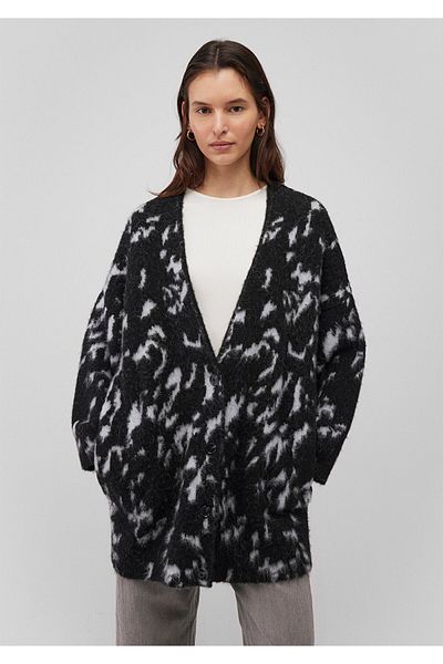 Mavi Alpaca Patterned Oversize Cardigan - 1710569 -88578