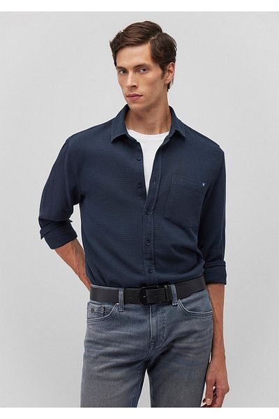 Mavi Μπλε ναυτικό πουκάμισο Slim Fit / Slim Fit 0211237 -81583