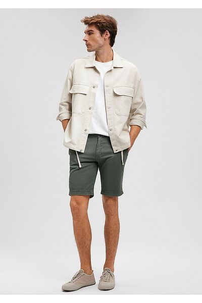 Mavi Πράσινο λινό σορτς Chino -0436187704