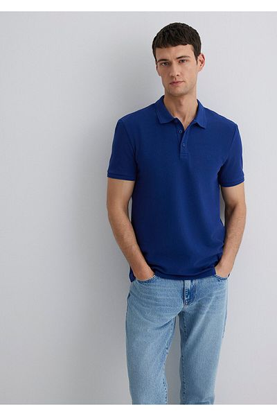Mavi Μπλε μπλουζάκι πόλο μπλουζάκι Slim Fit / Slim Fit064946-70758