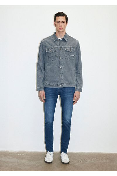 Mavi Μπουφάν Loran Premium Blue Misty ανοιχτό γκρι Jean 0110003 -86615