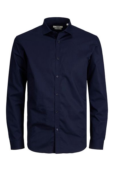 Jack & Jones Hemd CARDIFF Slimfit Langarmhemd aus Baumwolle