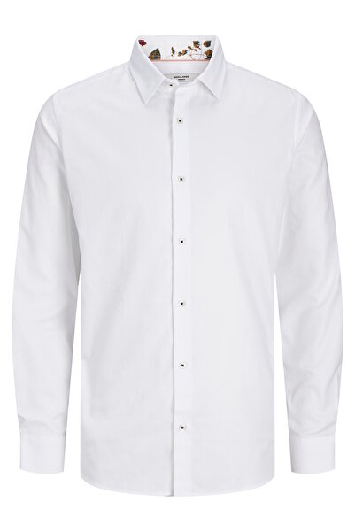 Jack & Jones Hemd NORDIC FLORES Langarmhemd mit Kent-Kragen