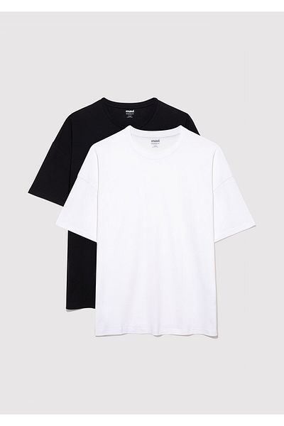 Mavi Σετ 2 Oversize Basic T-Shirts Oversize / Wide Cut0612162-620