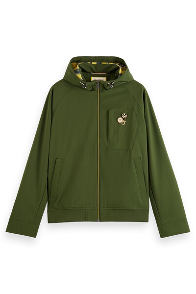 Scotch & Soda Jacke Classic hooded soft-shell jacket mit Kapuze, Tunnelzug, B...