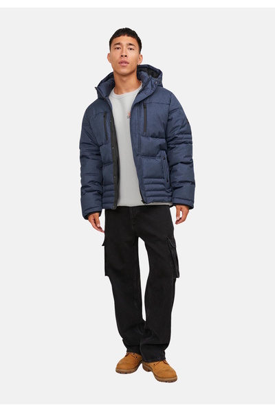 Jack & Jones Jacke YOG Steppjacke mit Kapuze und Reißverschluss