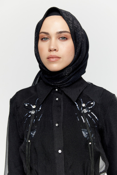 Setrms Labirent Desenli Şal