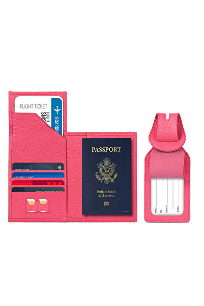 OttoAngelino Otto Angelino Шкіряний паспорт та дорожній гаманець з RFID-захис...