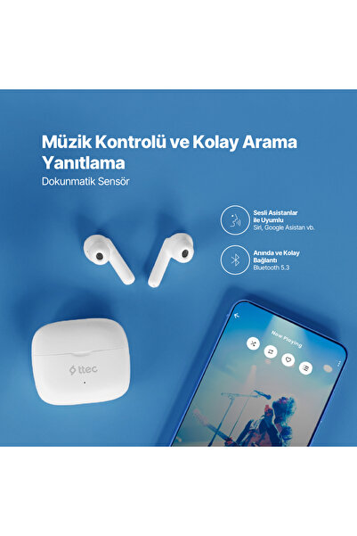Ttec AirBeat Pro Lite ANC Gerçek Kablosuz TWS Bluetooth Kulaklık 2KM155