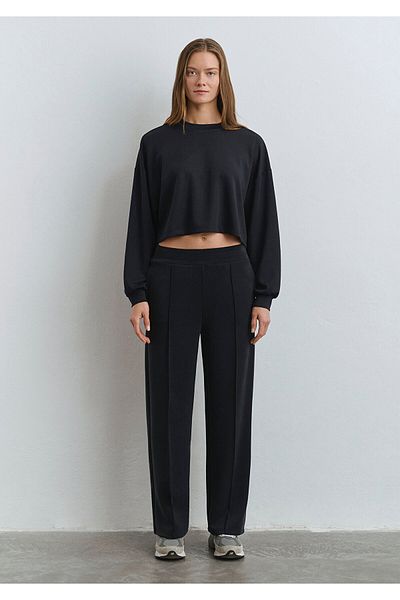 Mavi Crew Neck Black Sweatshirt 1s10061-900