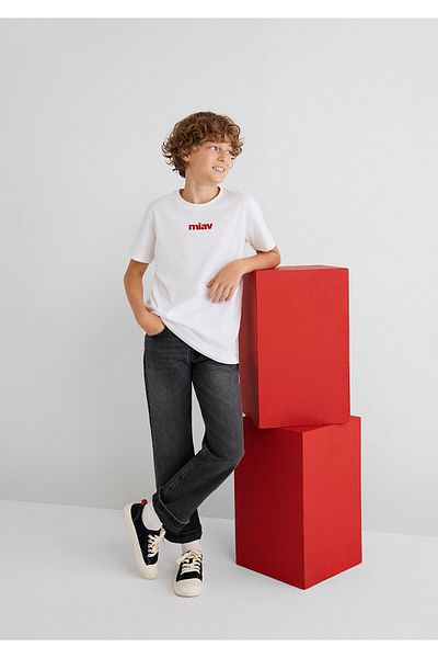 Mavi Tricou pentru copii cu imprimeu Red Meow Regular Fit 66332602
