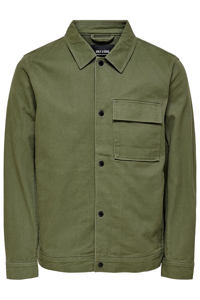Only & Sons Leichte Jacke, HYDRA-Fly-Away-Kragen und seitliche Eingrifftaschen sorgen für einen angenehmen Tragekomfort