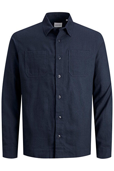 Jack & Jones Hemd Unifarbenes Langarmhemd LOGAN AUTUMN SOLID SHIRT mit Hemdkr...