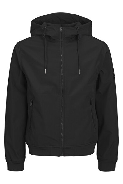 Jack & Jones Jacke BASIC Softshelljacke mit Kapuze, Reißverschluss und Reißverschlusstaschen