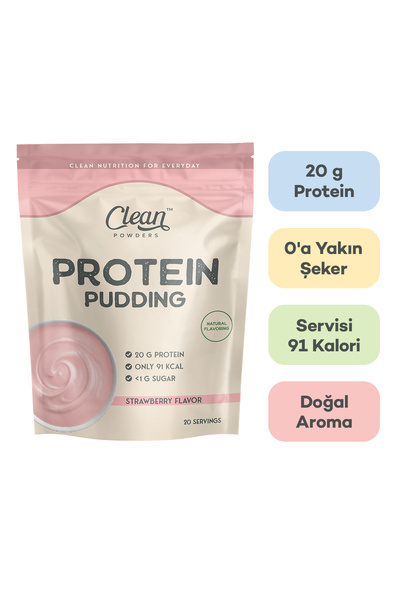 Clean Powders Protein Pudding 500 Gr - Çilek