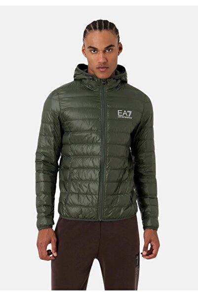 EA7 Jacke Core Identity Steppjacke mit Kapuzenkragen