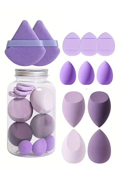 ROWENAROSE 13 Parça Kavanoz Kutulu Makyaj Sünger Seti