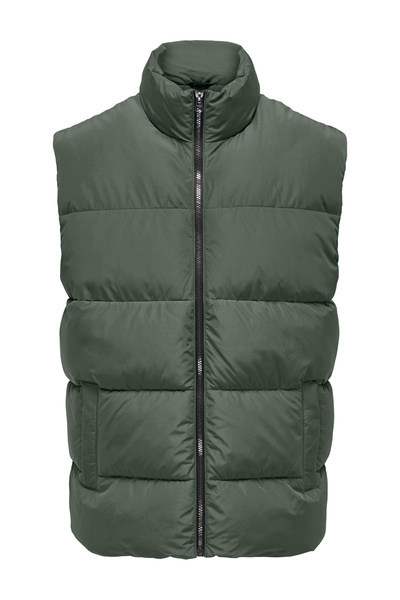 Only & Sons Weste MELVIN Steppweste mit Stehkragen und Reißverschluss