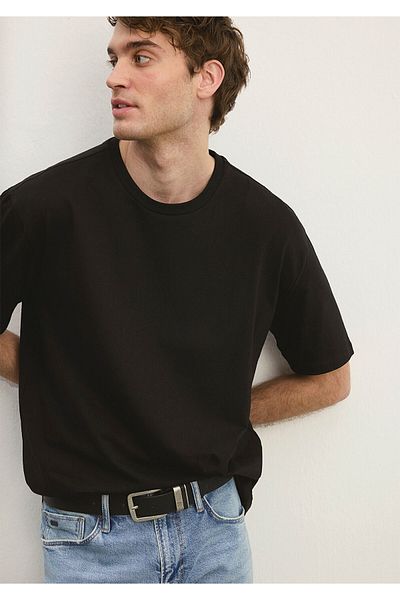 Mavi Μαύρο Stretch Basic T-Shirt - Loose Fit0610136-900