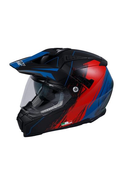 Sway SW X60 SAND Black Red Cross Kask