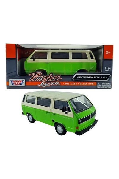 Vardem Volkswagen Minibus Type2 T3 Blue - Motormax 1:24
