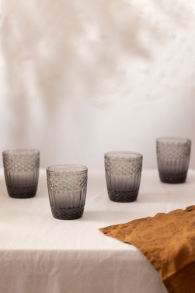 Rakle Vega Set of 4 Water Glasses - Smoked 300 Cc