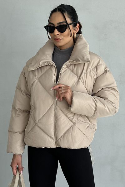 moda armanc Palton puf pentru femei cu model de diamante (noul sezon)