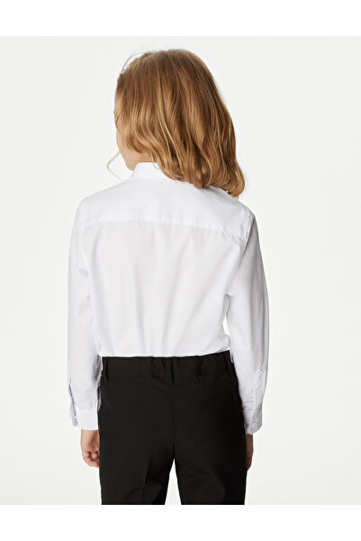 Marks & Spencer 2'li Slim Fit Uzun Kollu Okul Gömleği (2-18 Yaş)