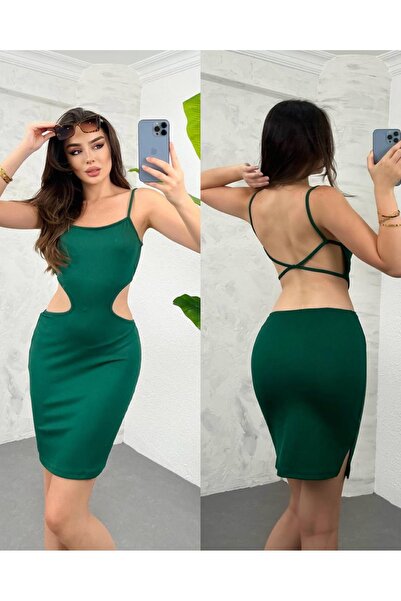 hipnoz butik Kadın Sırt Dekolteli Kaşkorse Elbise(ORİJİNAL GÖRSEL)