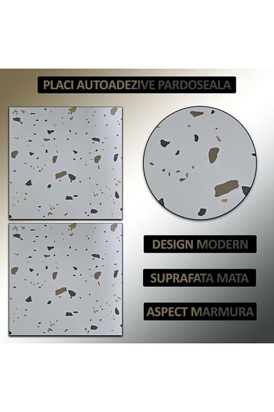NEXTLY Set 24 X Placi Din Pvc Autoadezive Pentru Podea/perete , Reutilizabile, Waterproof