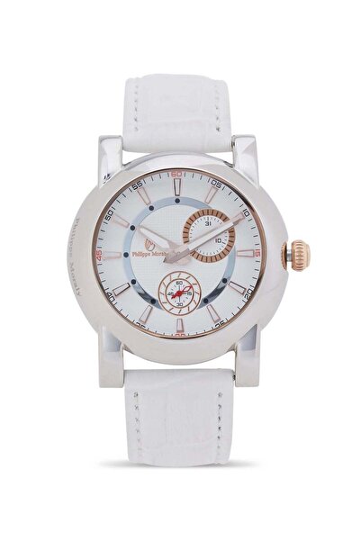Philippe Moraly Men's Analog Watch L1423CRWW - 34 mm - White