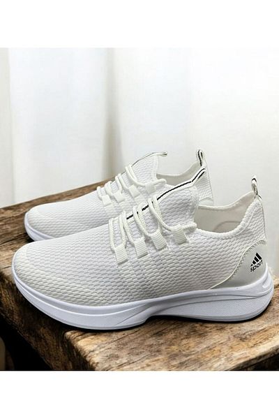 KANTEX White Orthopedic-Anatomical Sole Daily Walking Shoes037M