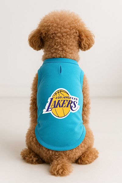 MPZ Pets Cat and Dog Outfit & Dress - Turquoise Los Angeles Lakers Tank Top