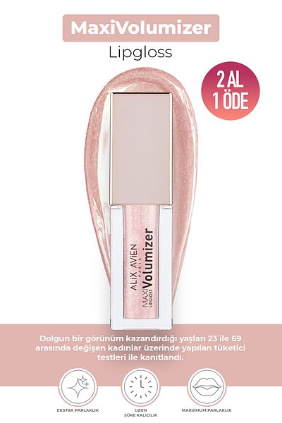 Alix Avien Maxivolumizer Lipgloss 203 - Magical Dust - Lasting and Moisturizing Lipstick - Plumping Effect