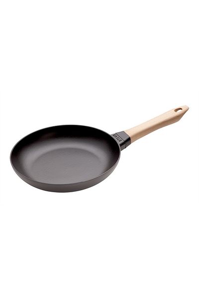 STAUB Cast Iron Frying Pan with Wooden Handle - 405119510
