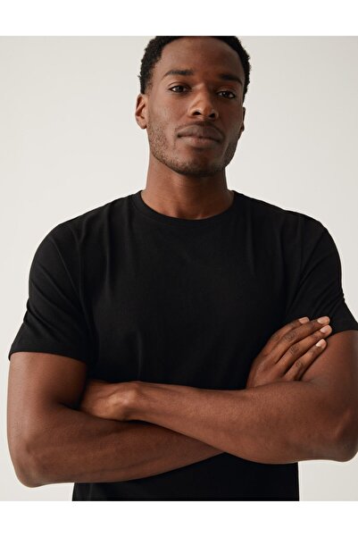 Marks & Spencer Saf Pamuklu Kısa Kollu T-Shirt