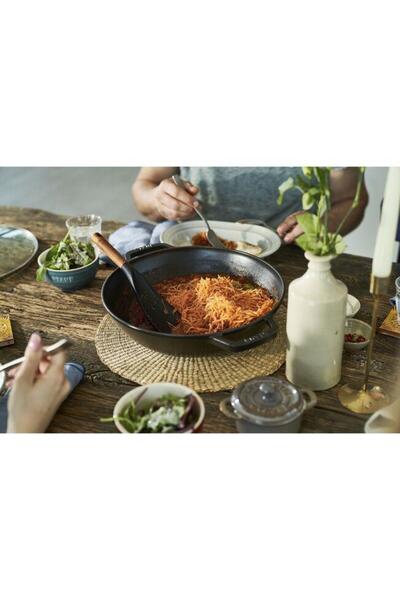 STAUB Mini Cast Iron Wok Pot with Grill Apparatus - 405113440