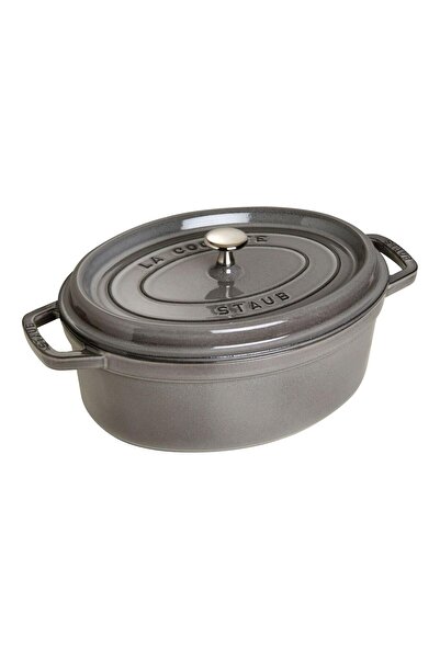 STAUB Döküm Tencere Oval 4,2 L Grafit Gri