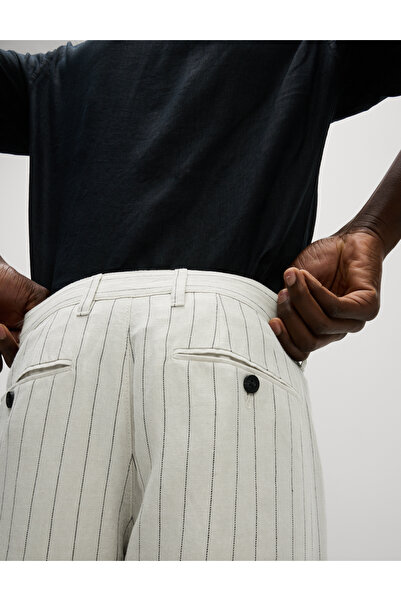 Marks & Spencer Regular Fit Keten Karışımlı Chino