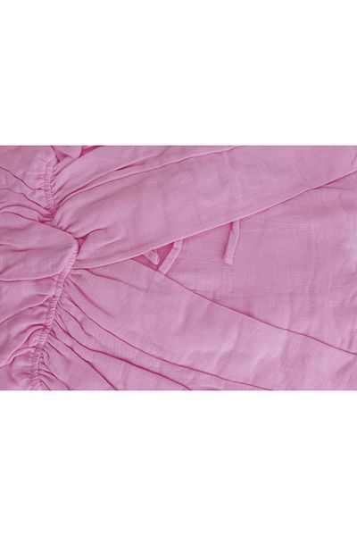 SUN STYLE Rochie elastică din bumbac muselină 100% bumbac- # fa89d8 Culoare