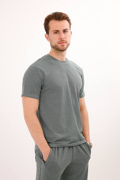Rodrigo Waffle Fabric Shorts T-Shirt Cotton Set 25232