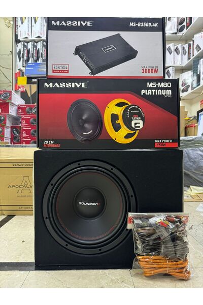 REISS AUDIO Takım Set 30cm Bass Brava Audıo 16cm Midrange Reiss Anfi 4x60rms
