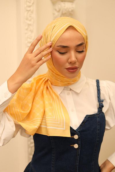 Silk Home Olinda Shawl 49005-17 Yellow, White