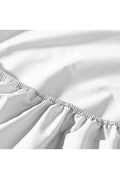 Penelope 100% Cotton Percale Fitted Sheet 100X200 cm White - Pure Series