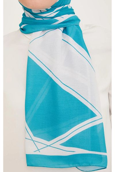 Armine Trend Shawl 10003-21 Turquoise Blue
