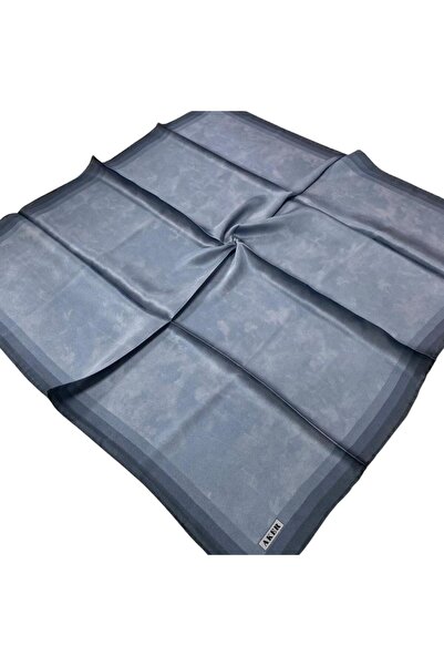 Aker وشاح حريري - 8783757-322 سورا مطحون باللون الأزرق المعدني