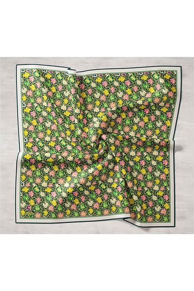 Silk Home Πράσινο Μικτό Μοτίβο Tivil Μεταξωτό Φουλάρι 11428-13