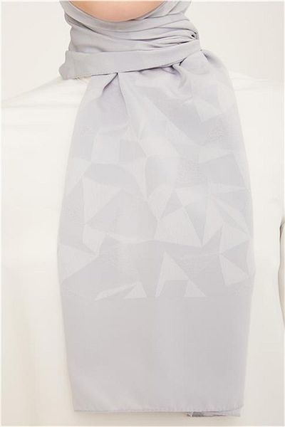 Armine Trend J.Capri Silver Patterned Shawl 7-355