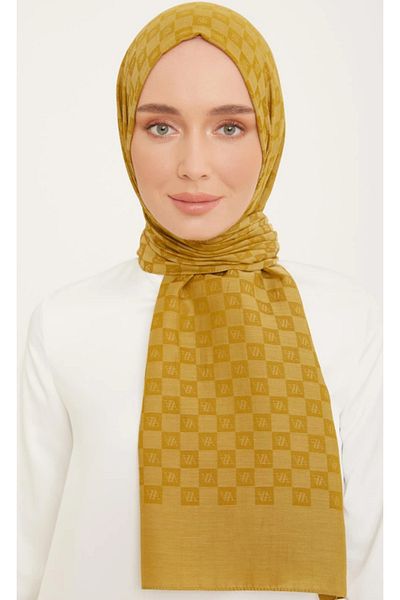 Armine Trend P.Monogram Shawl 4754 Oil Green